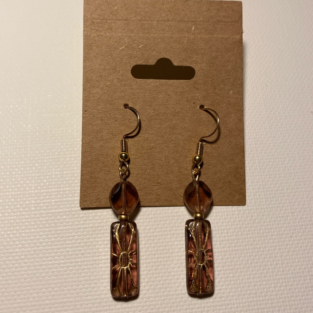 Handmade Glass Bead Earrings